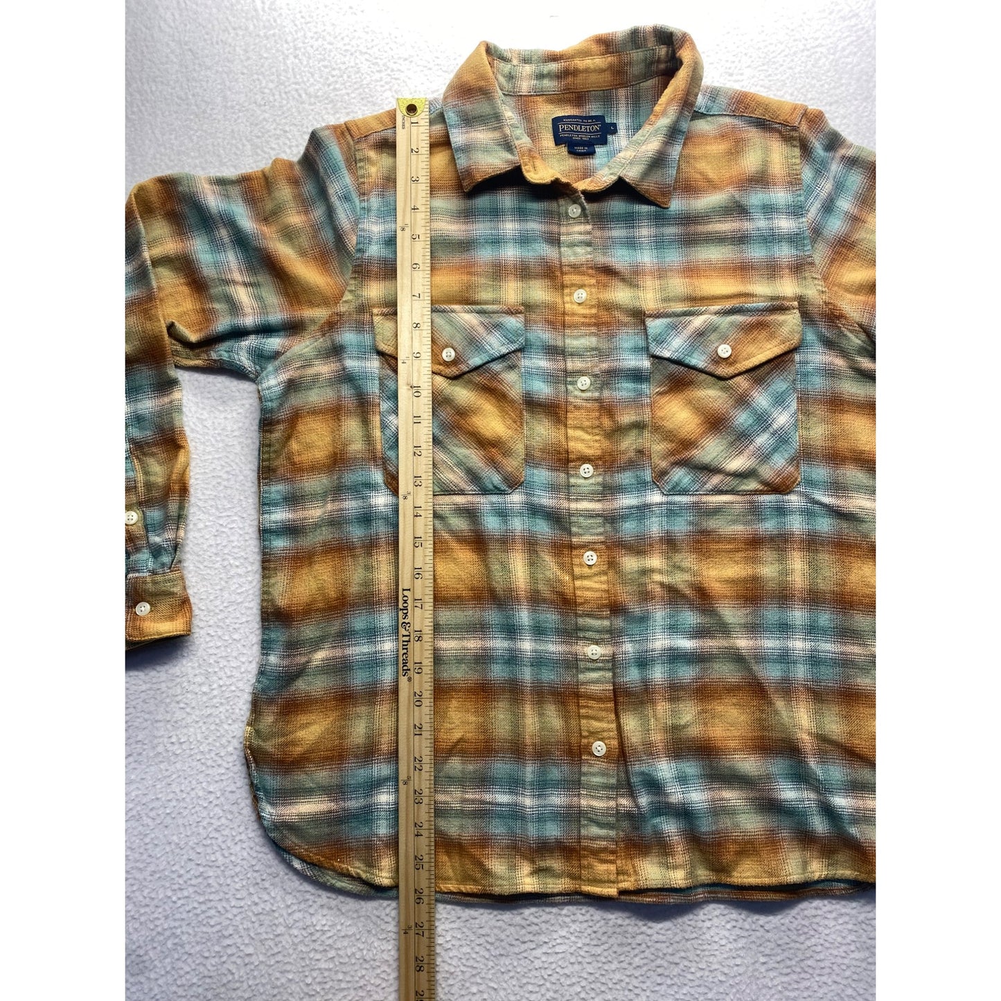 Pendleton Womens Plaid Flannel Shirt #5883