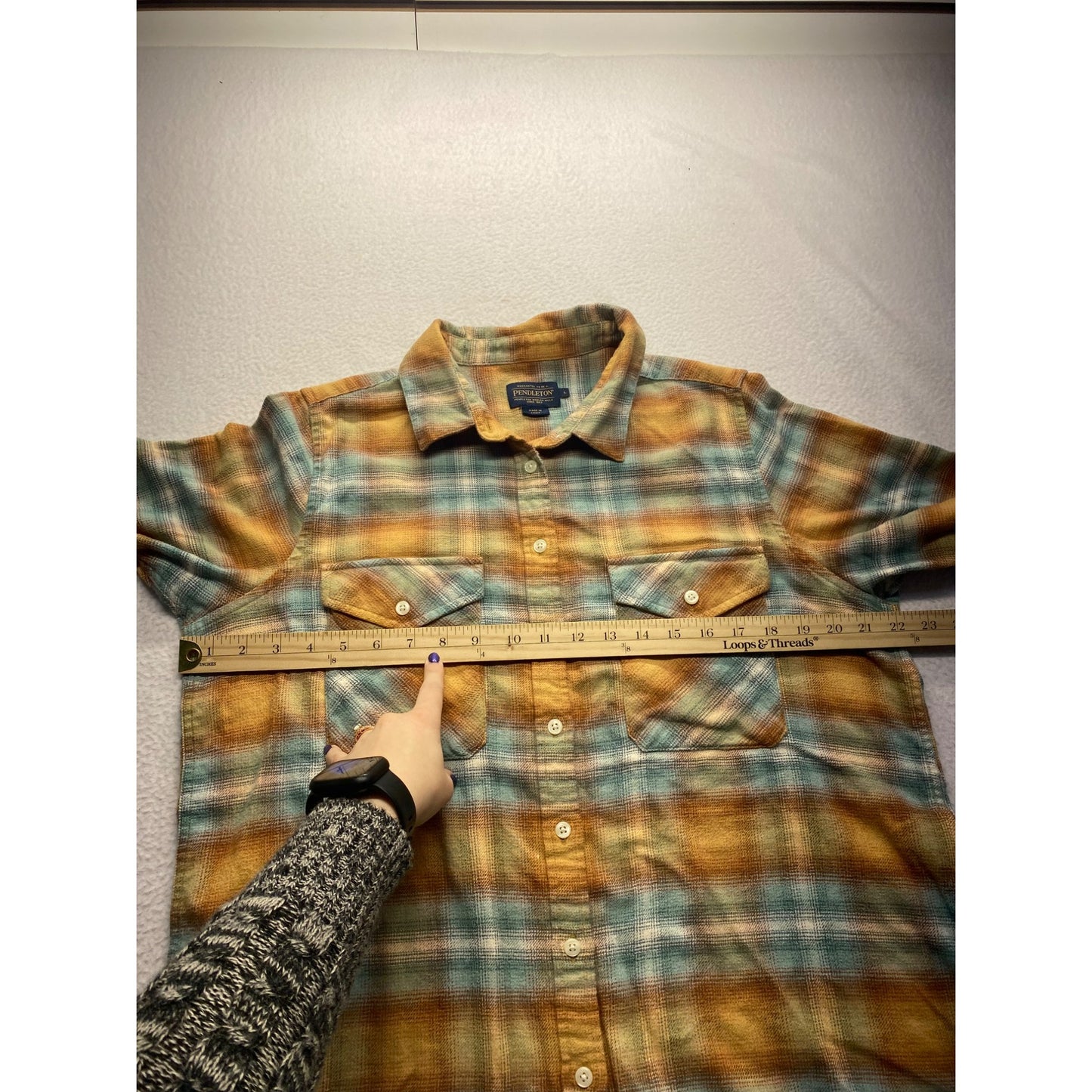 Pendleton Womens Plaid Flannel Shirt #5883