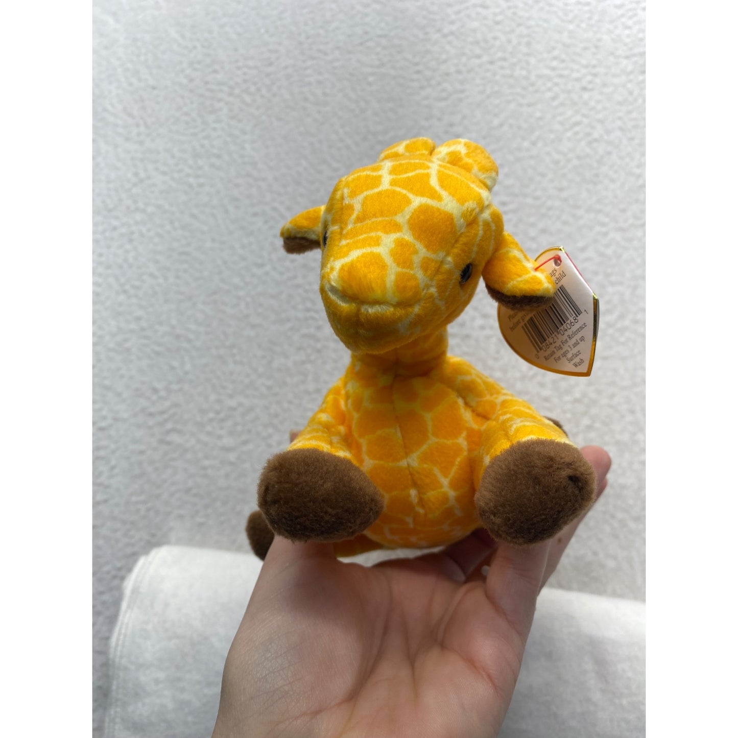 Ty Beanie Baby Twigs Giraffe 1998 Original & McDonalds Mini Plush #7389