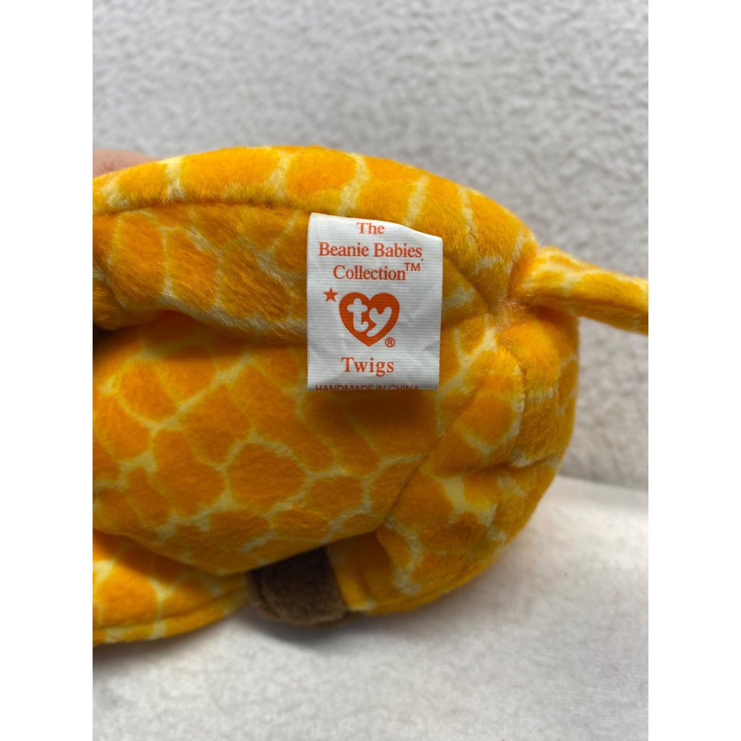 Ty Beanie Baby Twigs Giraffe 1998 Original & McDonalds Mini Plush #7389