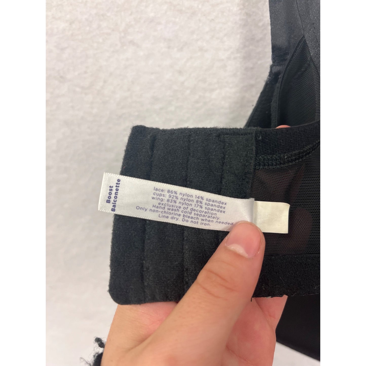 Cacique Black Lace Underwire Bra 42DDD #8597