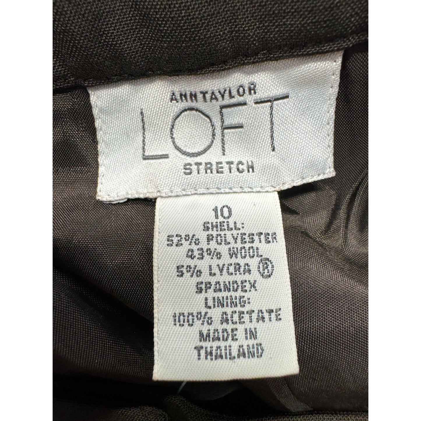 Ann Taylor Loft Stretch Trousers Size 10 Brown 208B