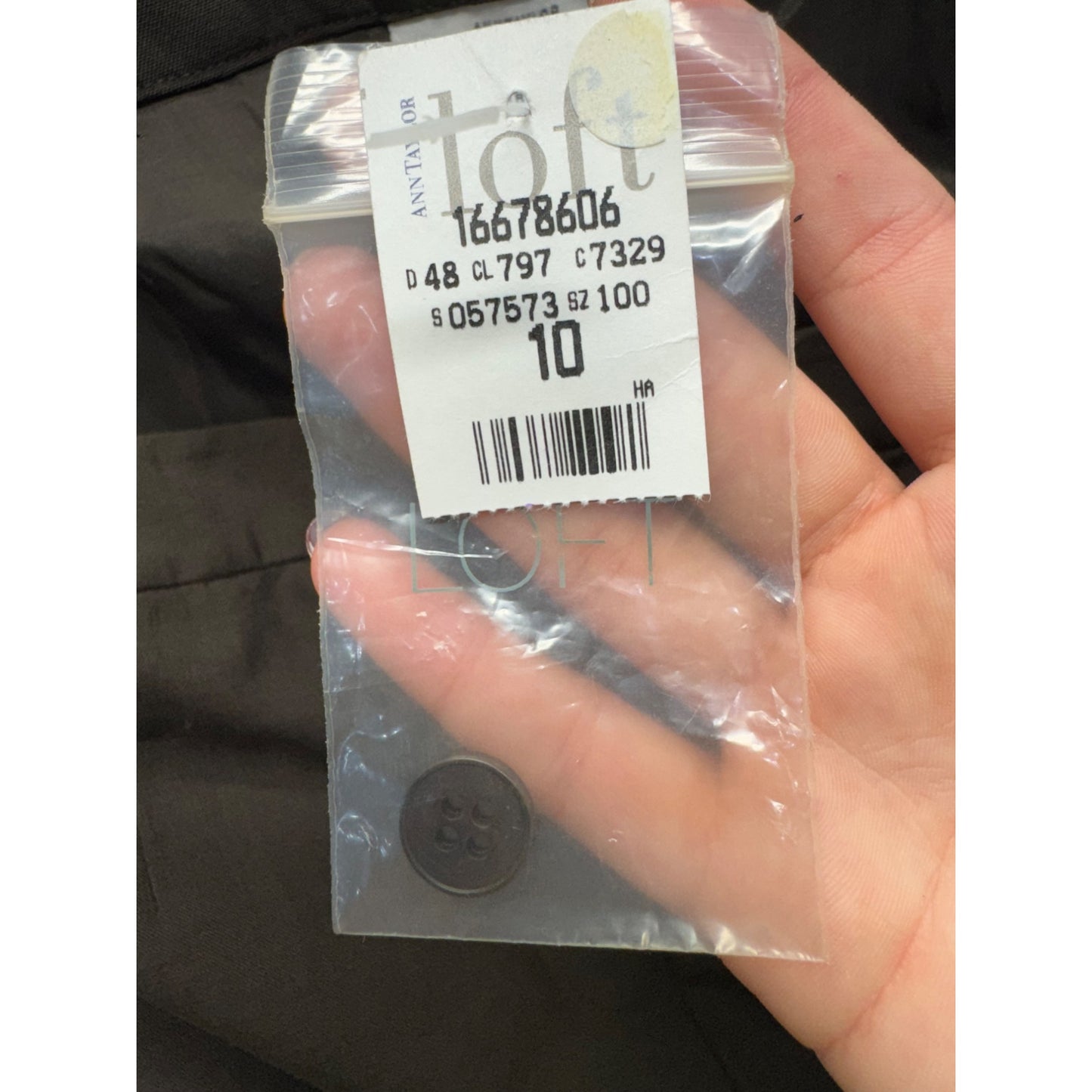 Ann Taylor Loft Stretch Trousers Size 10 Brown 208B