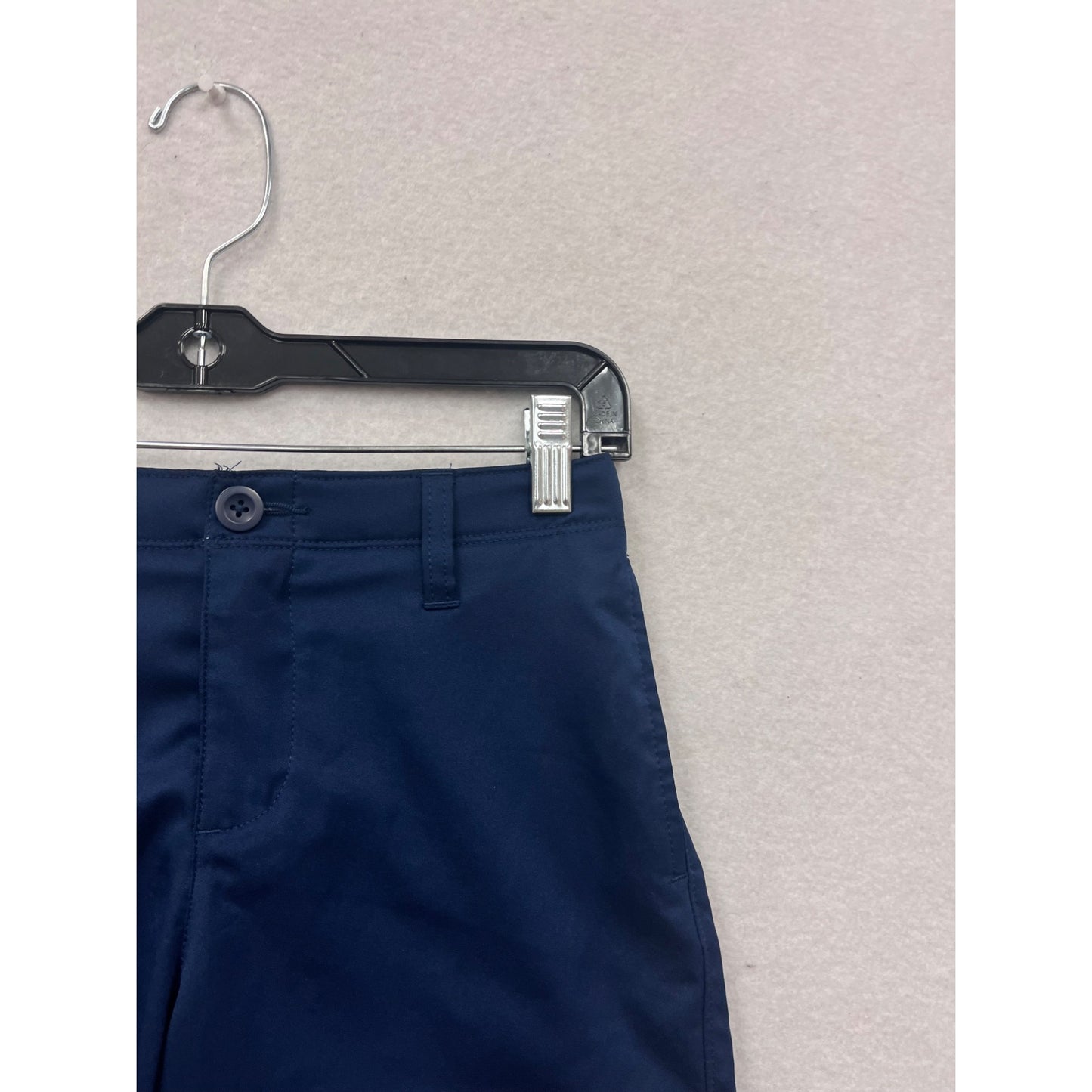 Under Armour Loose Fit HeatGear Navy Blue Athletic Shorts Size 12 #8607