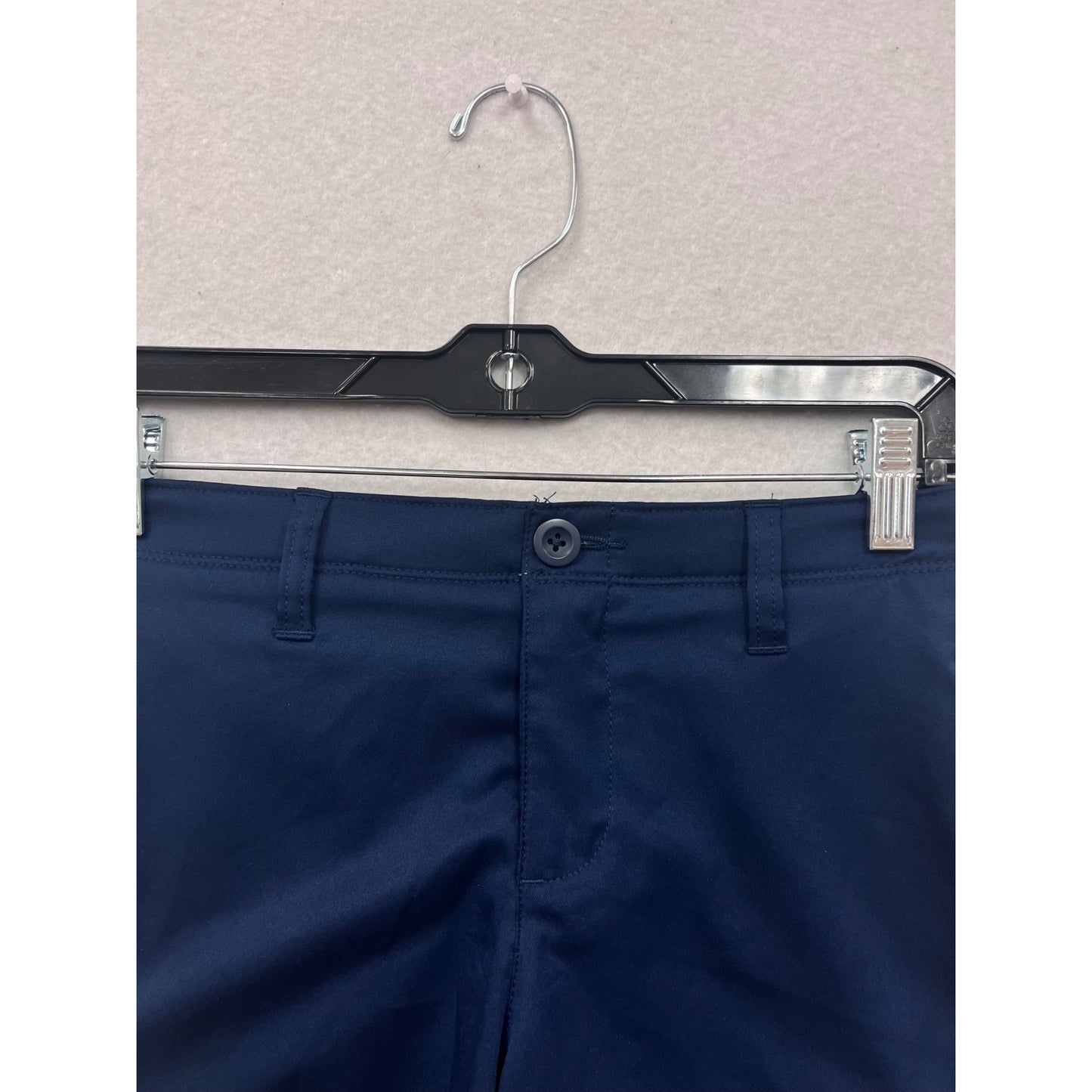 Under Armour Loose Fit HeatGear Navy Blue Athletic Shorts Size 12 #8607