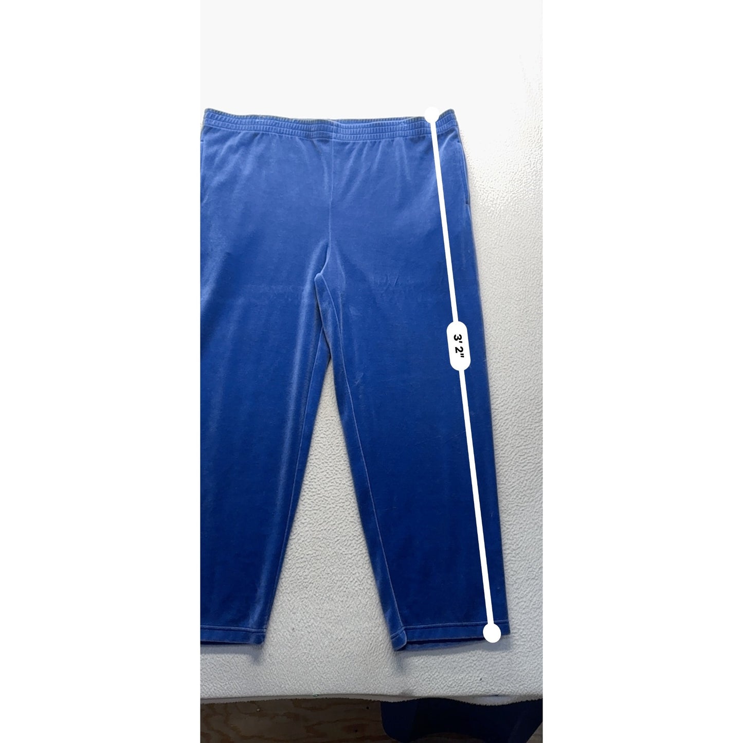 Blue Appleseeds Velour Zip-Up Tracksuit Two-Piece Lounge Set #9928