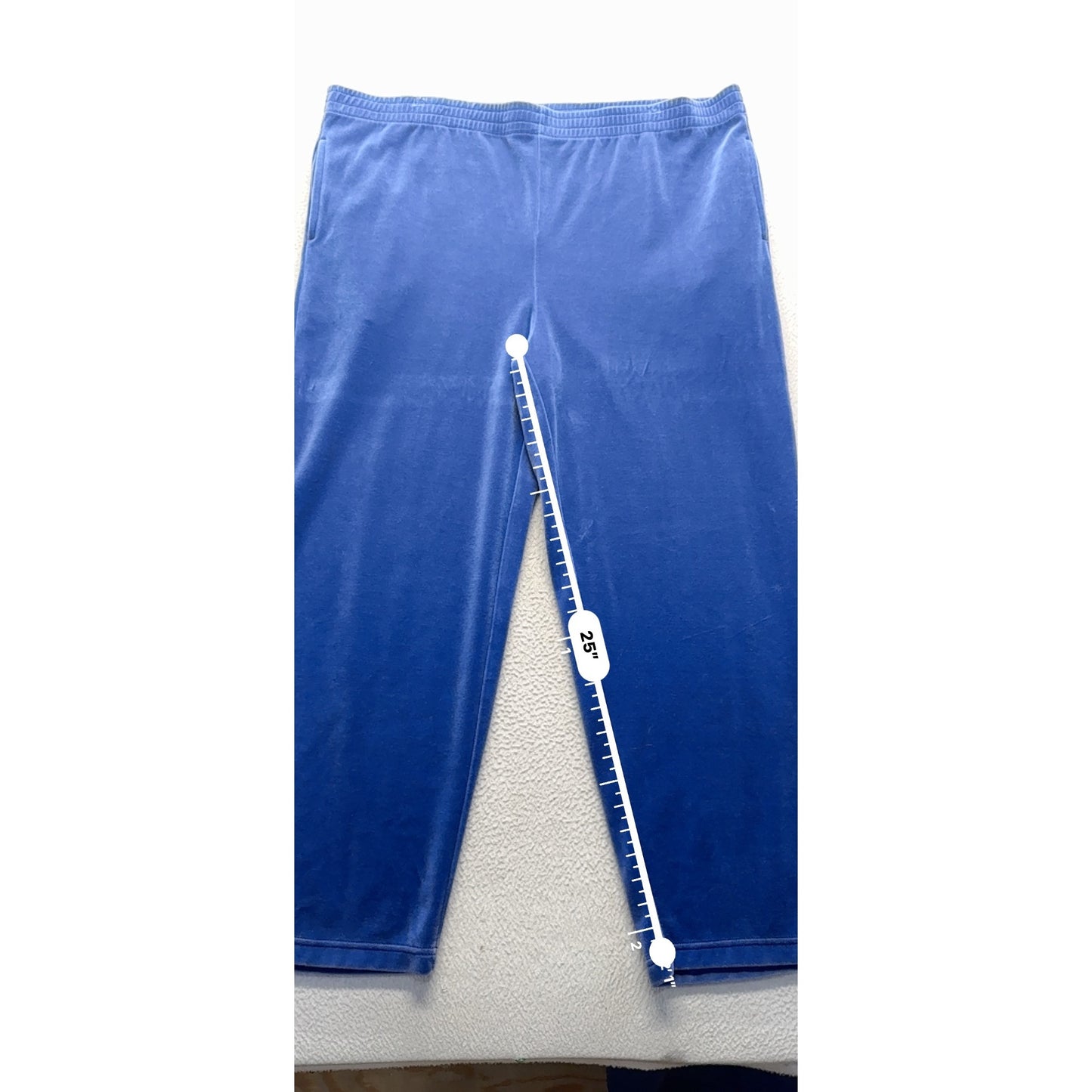 Blue Appleseeds Velour Zip-Up Tracksuit Two-Piece Lounge Set #9928