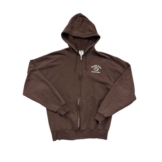 Bemidji State University Brown Zip-Up Hoodie #138A