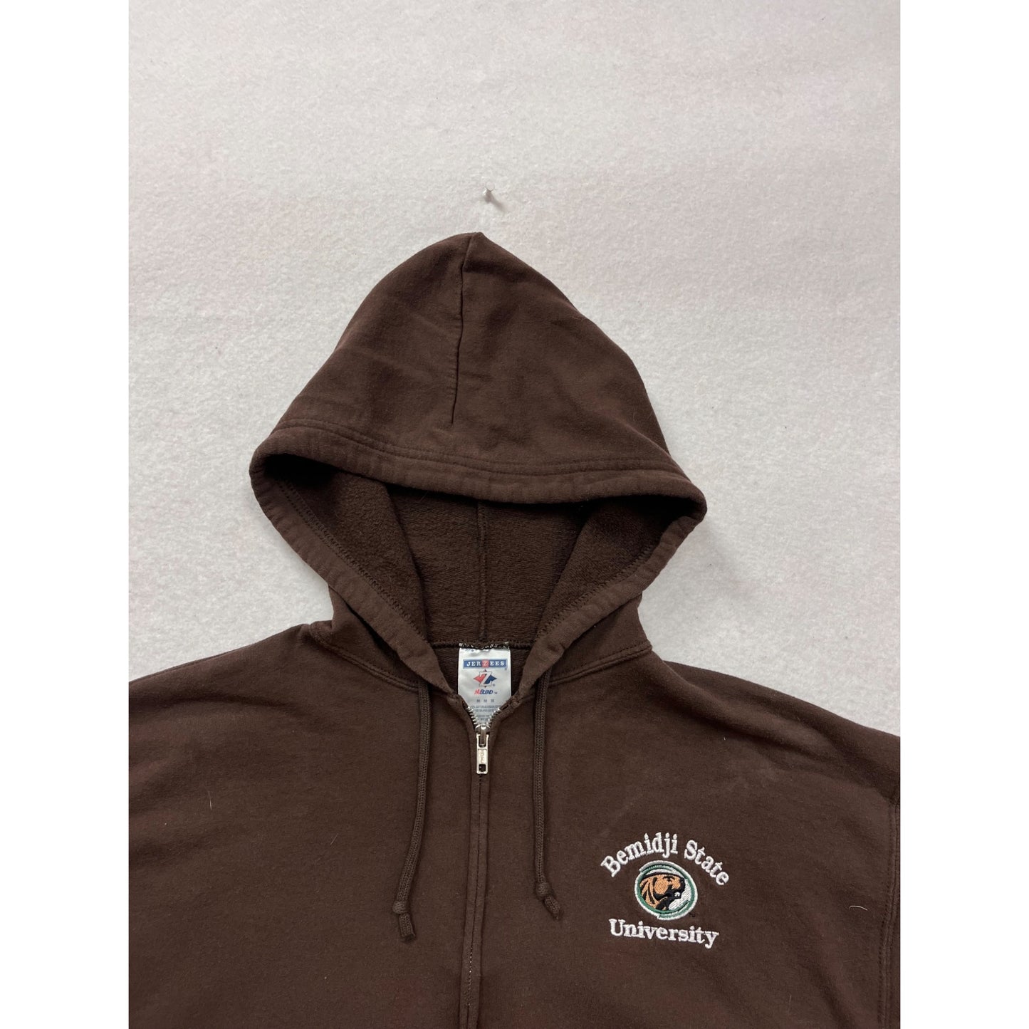 Bemidji State University Brown Zip-Up Hoodie #138A