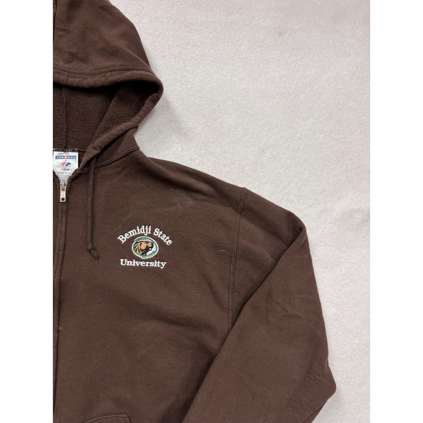Bemidji State University Brown Zip-Up Hoodie #138A