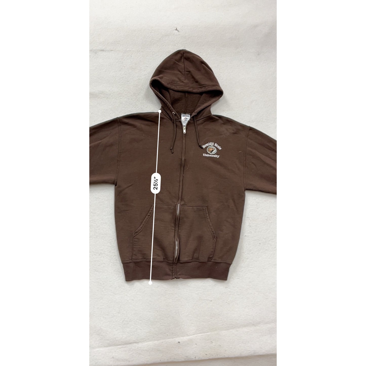 Bemidji State University Brown Zip-Up Hoodie #138A