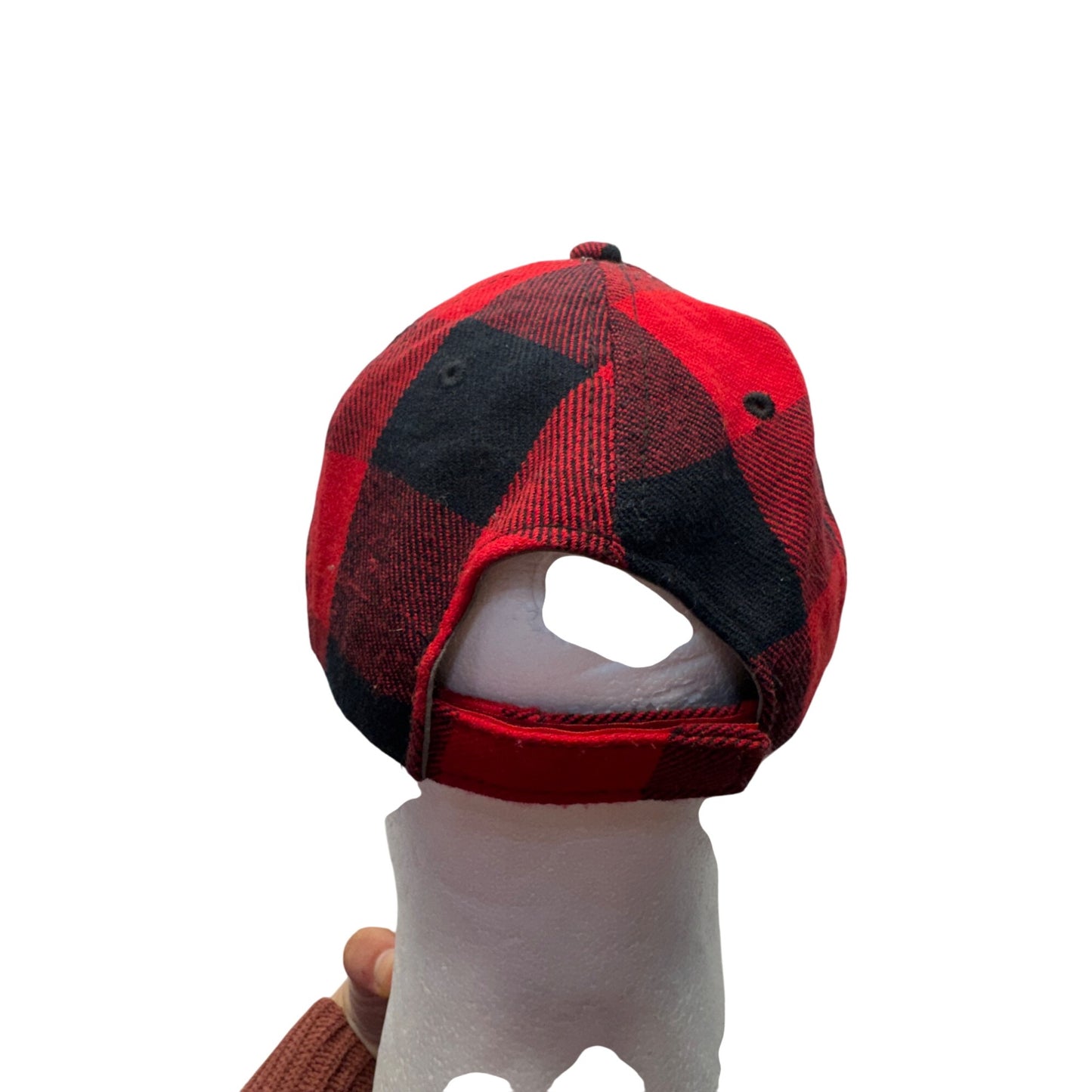 Coors Light Red & Black Plaid Baseball Cap #7891