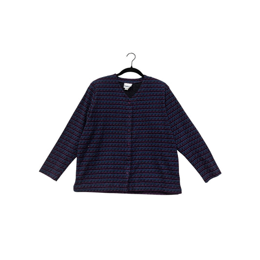 BonWorth Striped Cardigan Sweater S Petite #8677