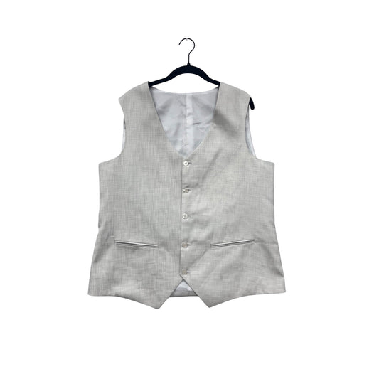 Dormeuil Light Gray Suit Vest L-XL Button Front #8735