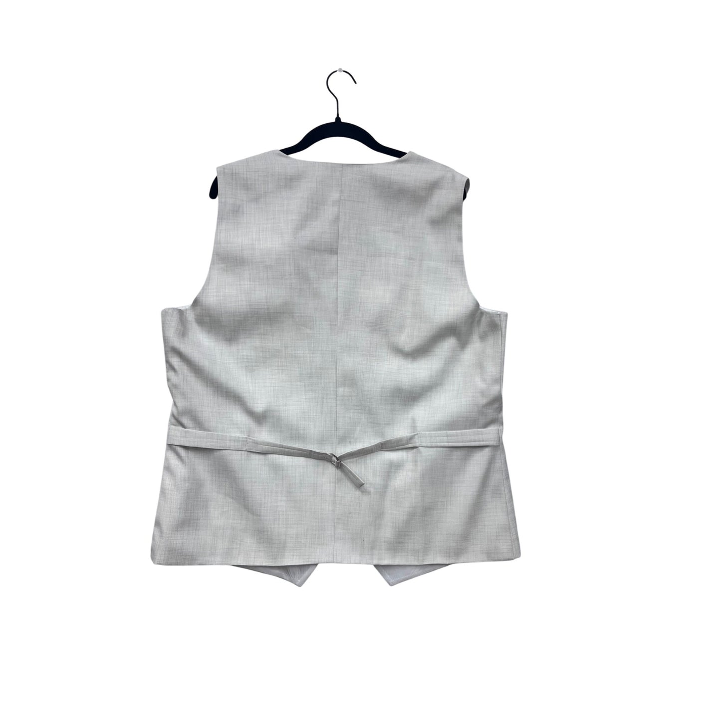 Dormeuil Light Gray Suit Vest L-XL Button Front #8735