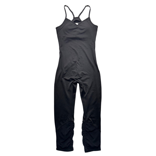 Velvet Rose Womens Black Jumpsuit Yoga Romper P/S #260B