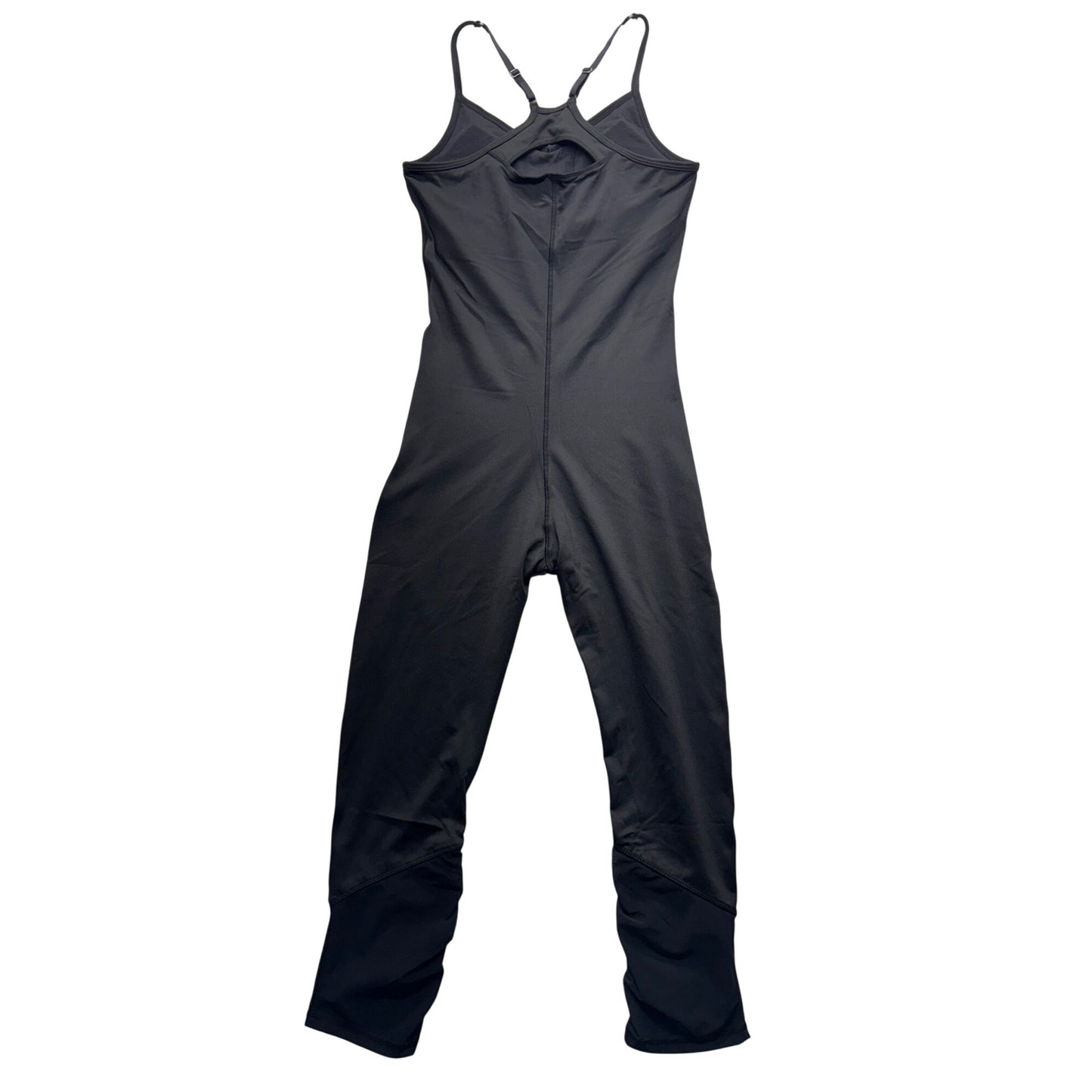 Velvet Rose Womens Black Jumpsuit Yoga Romper P/S #260B