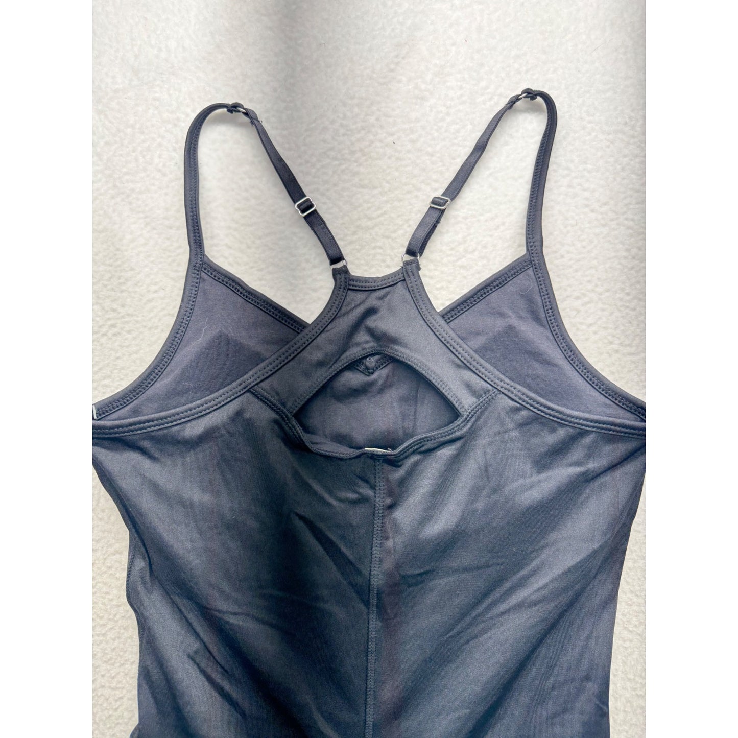 Velvet Rose Womens Black Jumpsuit Yoga Romper P/S #260B