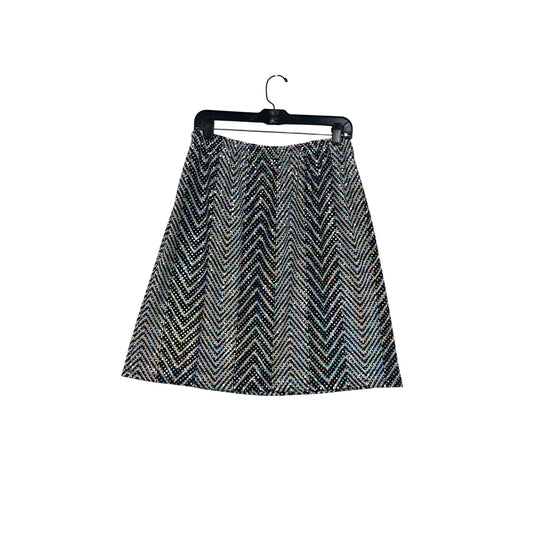 Vintage RAG Womens XL Chevron Sequin A-Line Skirt #8412