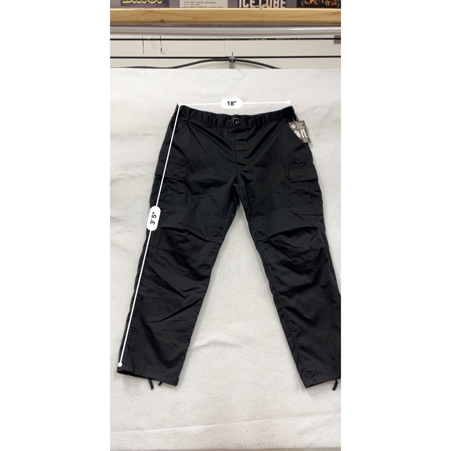 Rothco Black Battle Dress Uniform Pants 39x43 X-Large  #8765