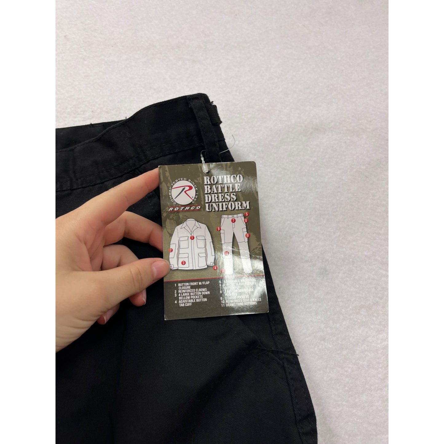 Rothco Black Battle Dress Uniform Pants 39x43 X-Large  #8765