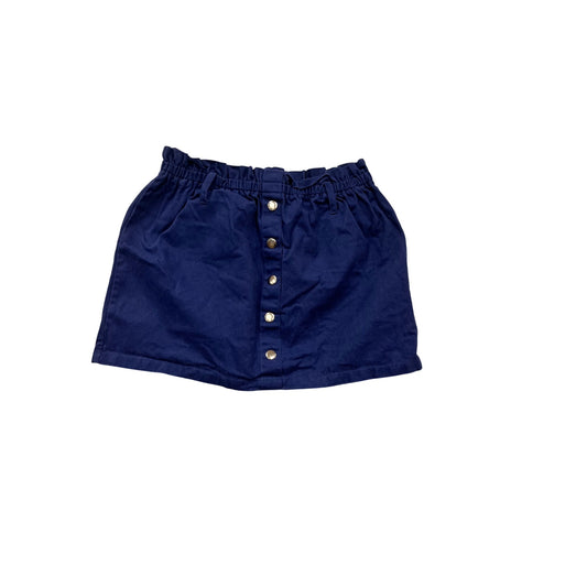 Isaac Mizrahi Blue Button Front Skirt M #729A