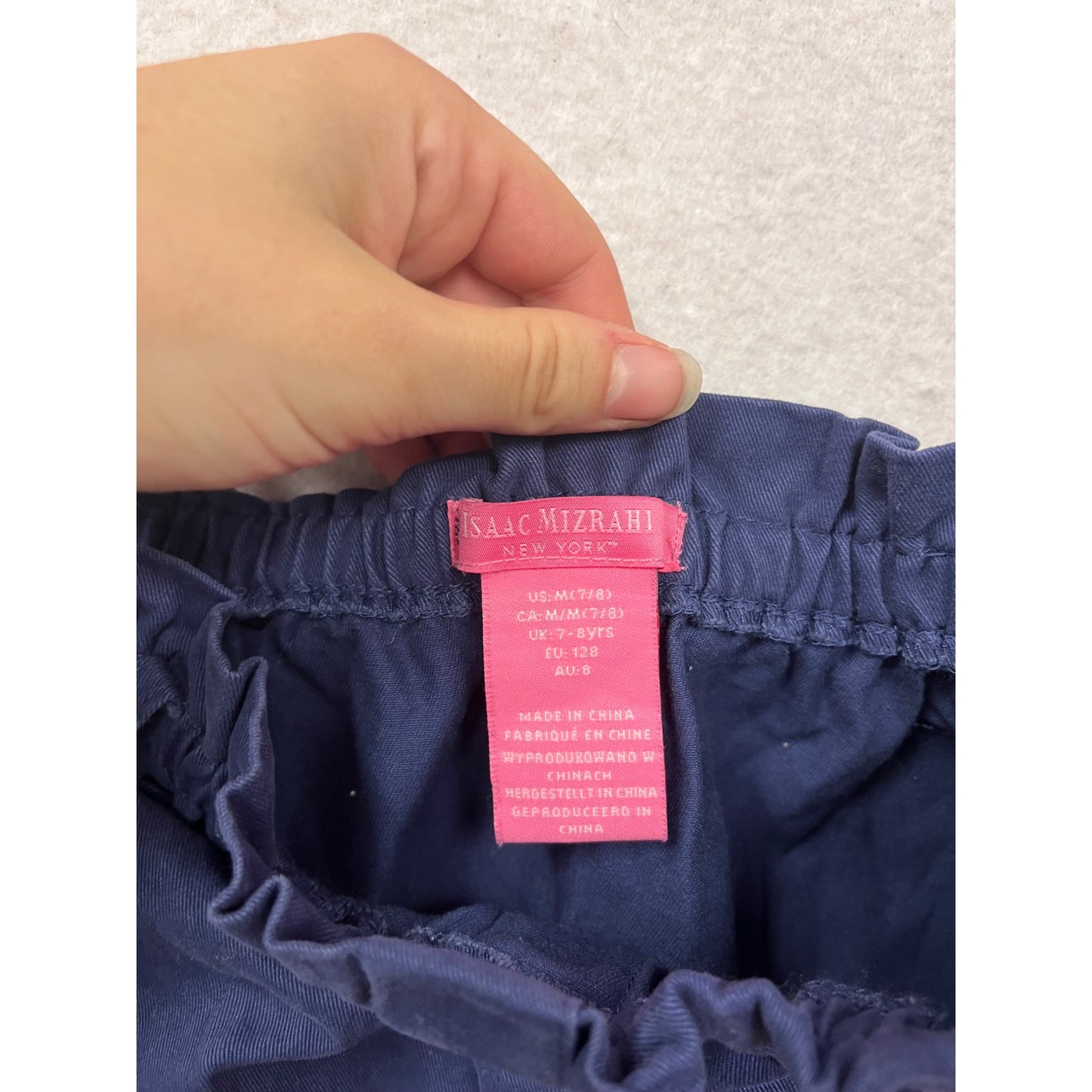 Isaac Mizrahi Blue Button Front Skirt M #729A