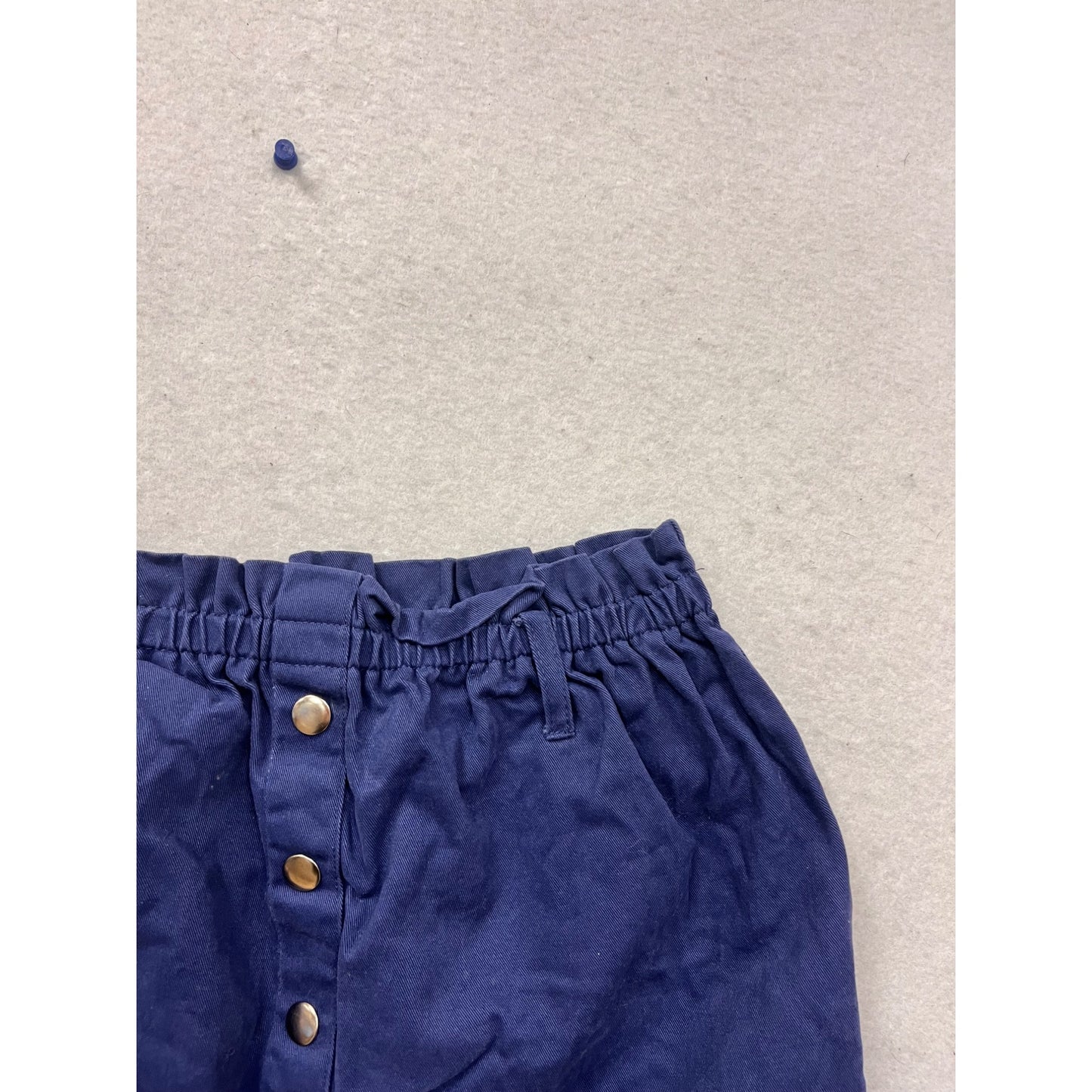 Isaac Mizrahi Blue Button Front Skirt M #729A