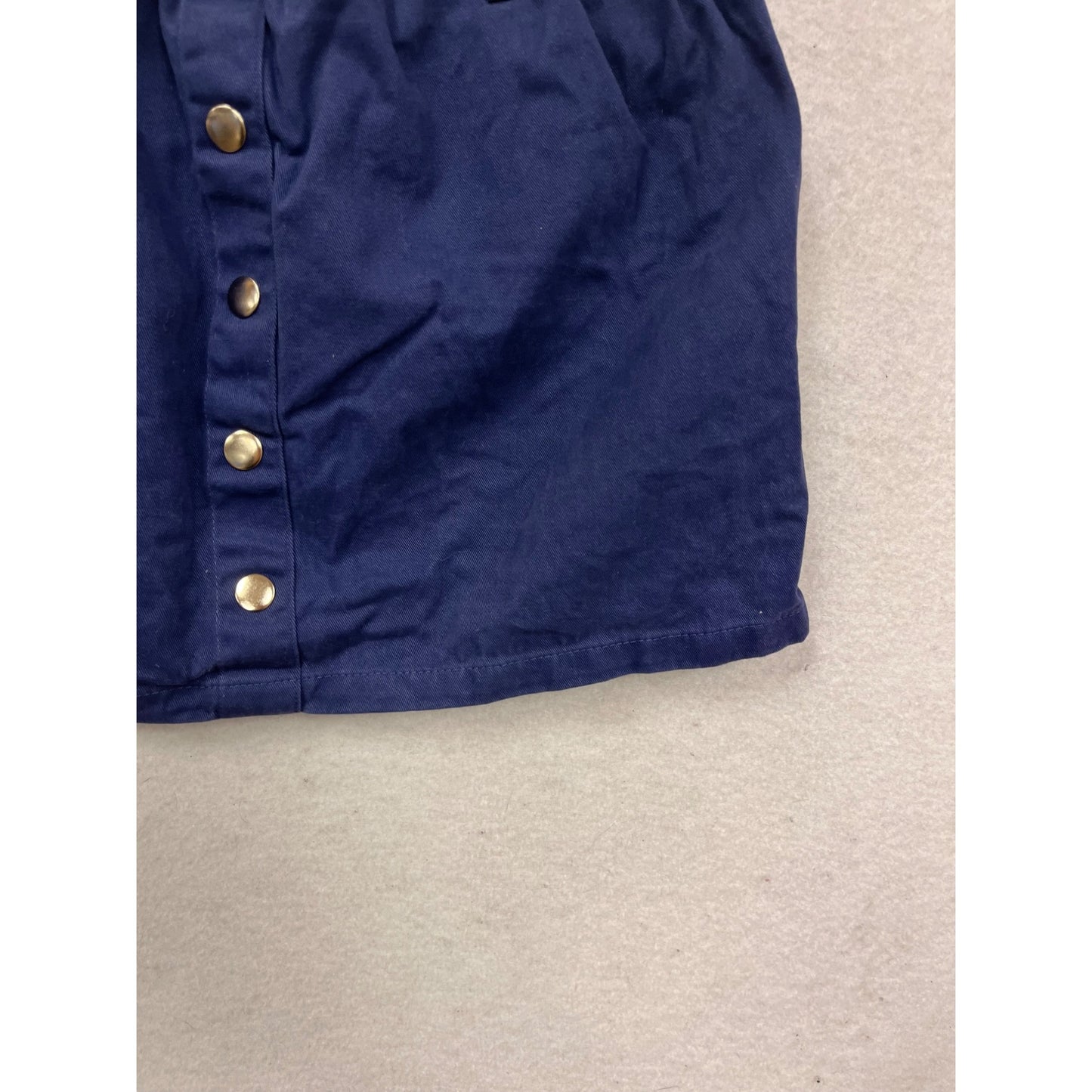 Isaac Mizrahi Blue Button Front Skirt M #729A