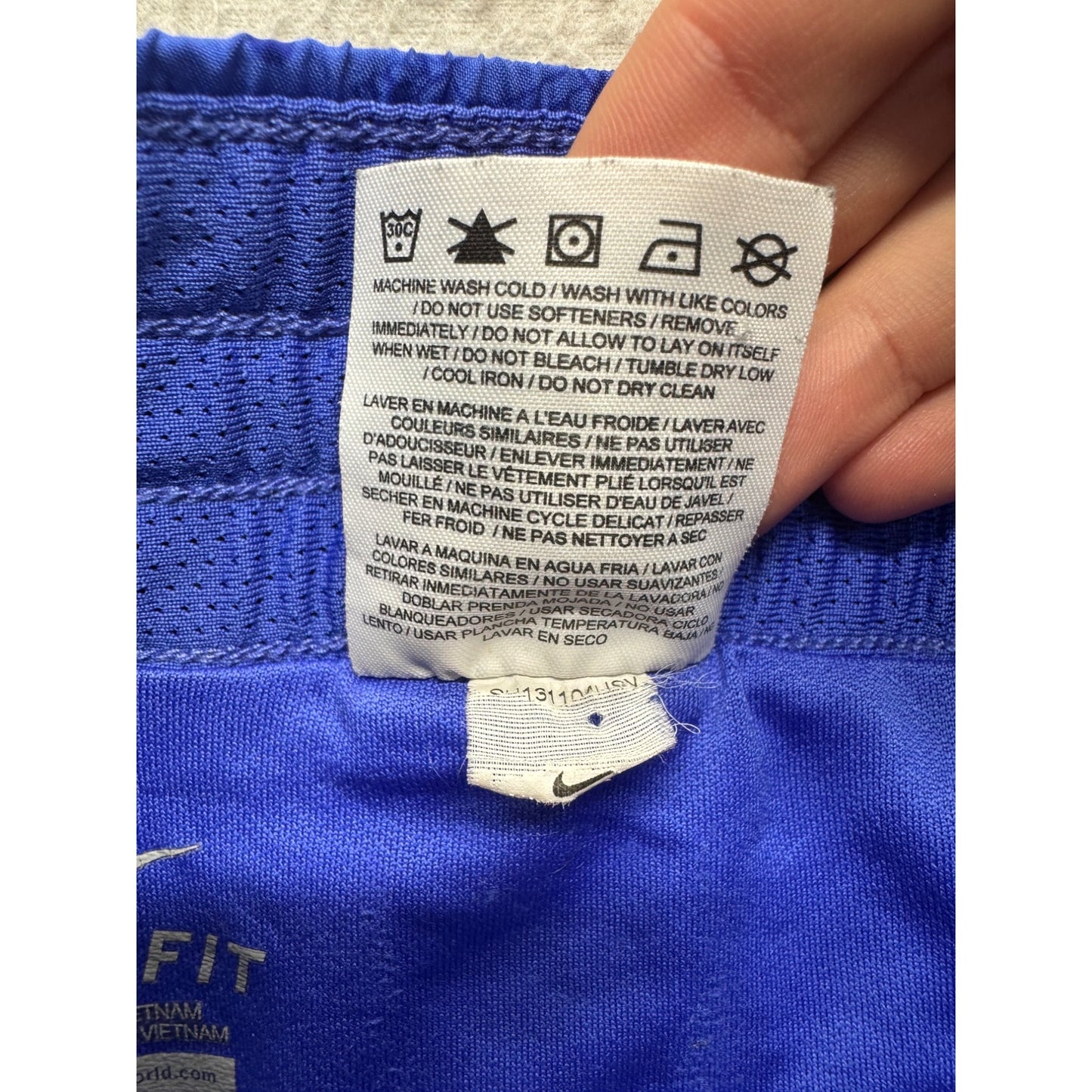 Nike Blue Dri-FIT Running Shorts Size S #7968