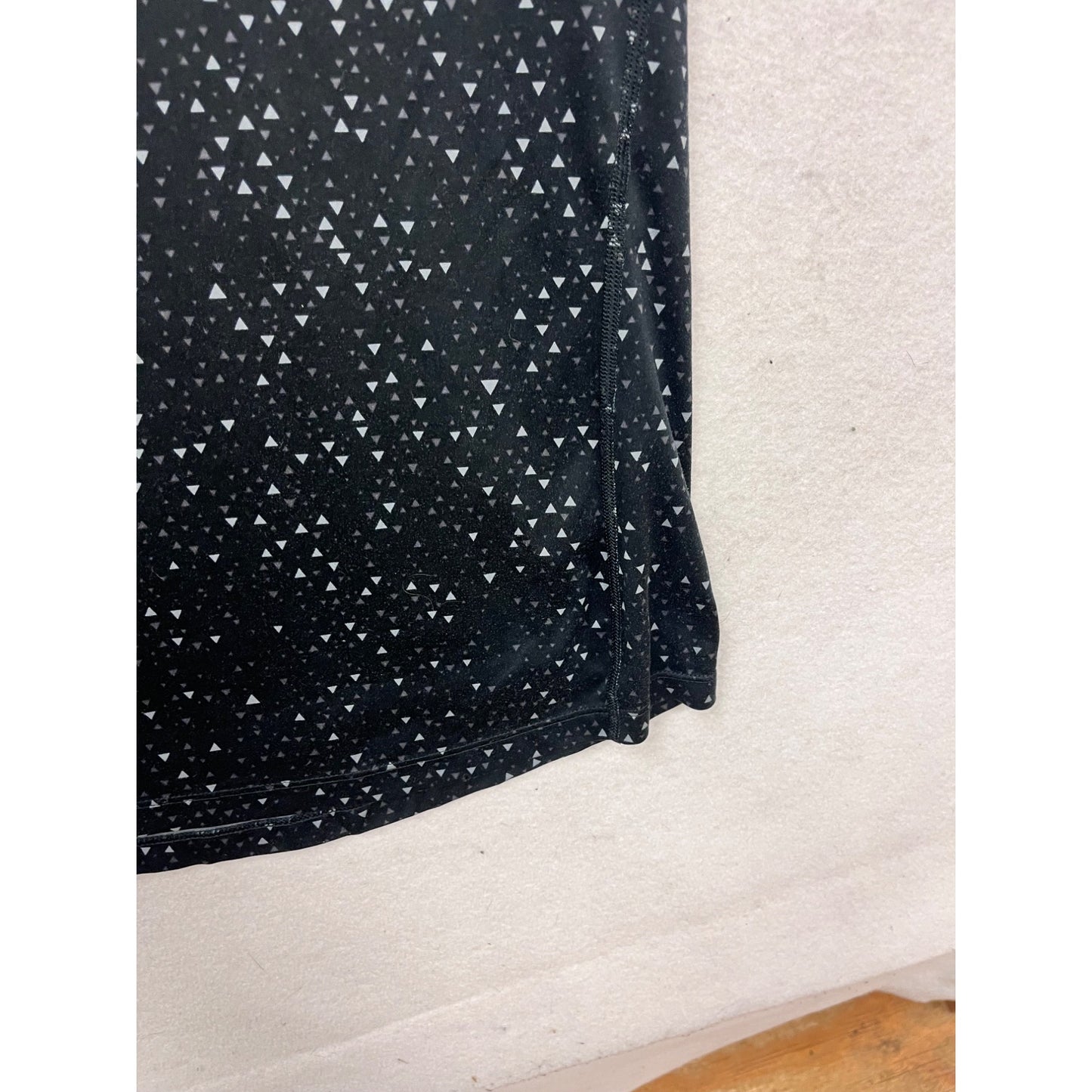 Nike Dri-Fit Black Reflective Running Top Medium #118A