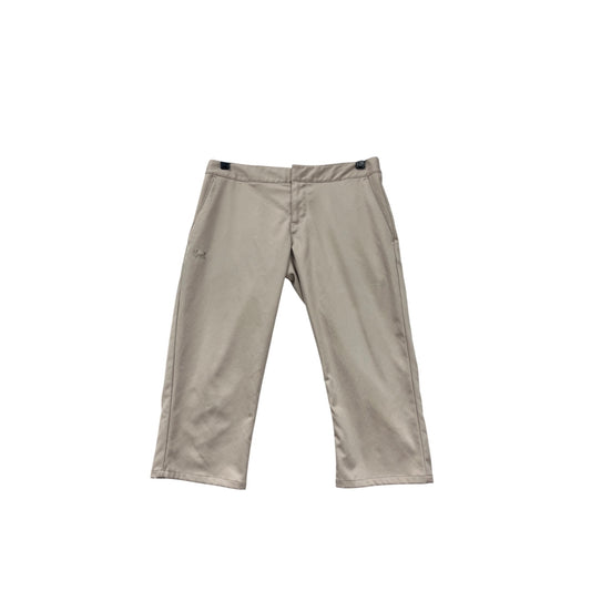 Under Armour Womens Capri Golf Pants Beige Size 2 #6623