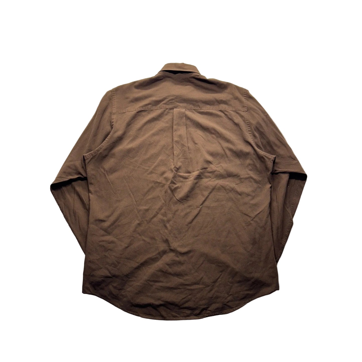 G.H. Bass & Co. Brown Button-Up Long Sleeve Shirt Size 16 34/35 265B