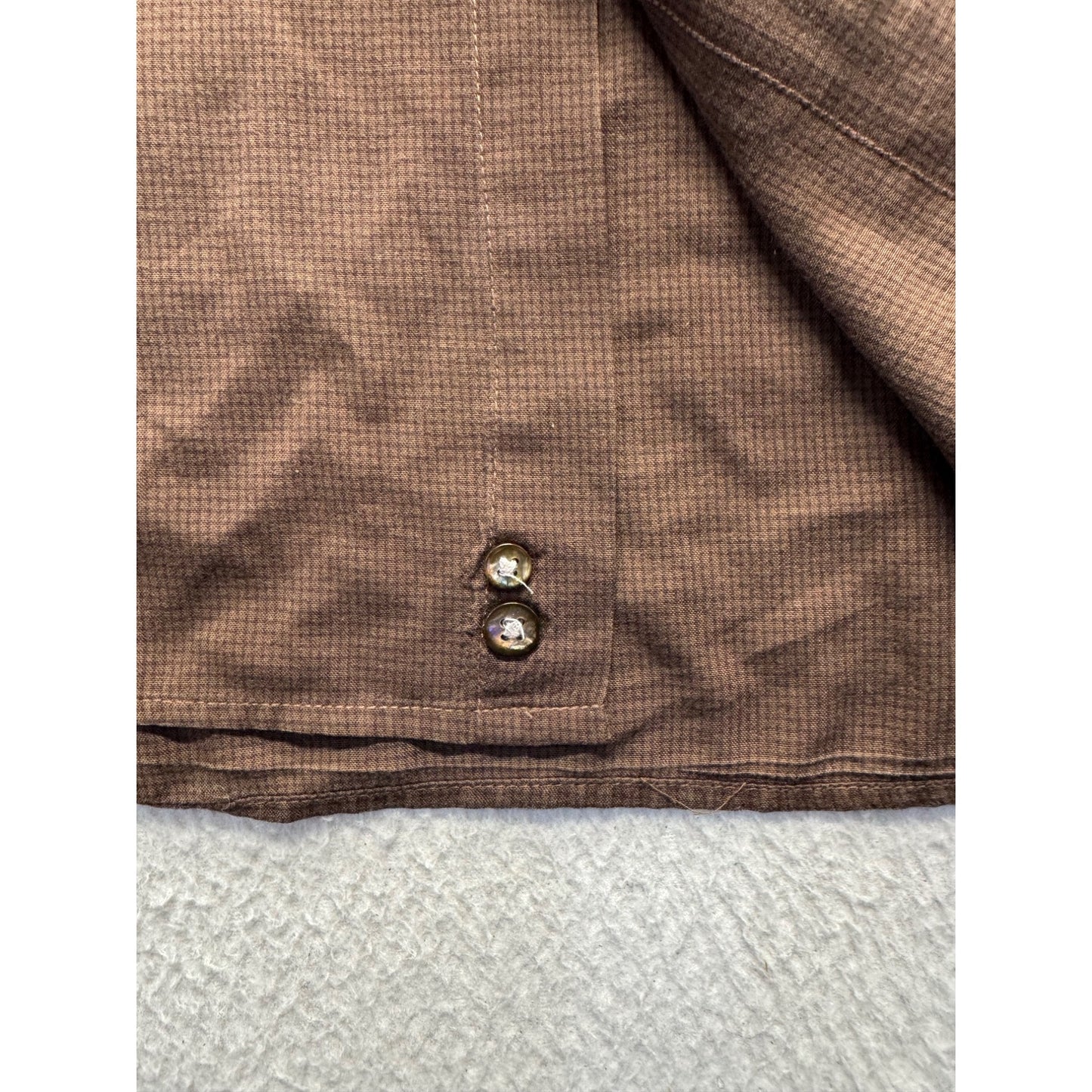 G.H. Bass & Co. Brown Button-Up Long Sleeve Shirt Size 16 34/35 265B