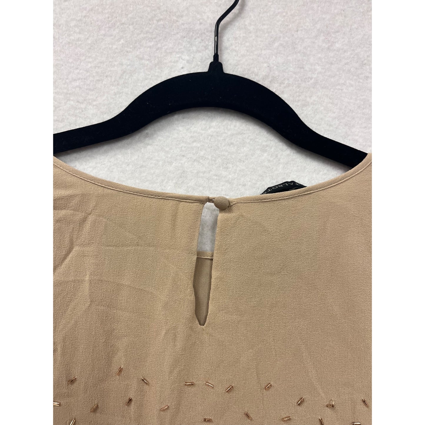 Women’s 10 Tank Silk Beaded Sleeveless Blouse #6821