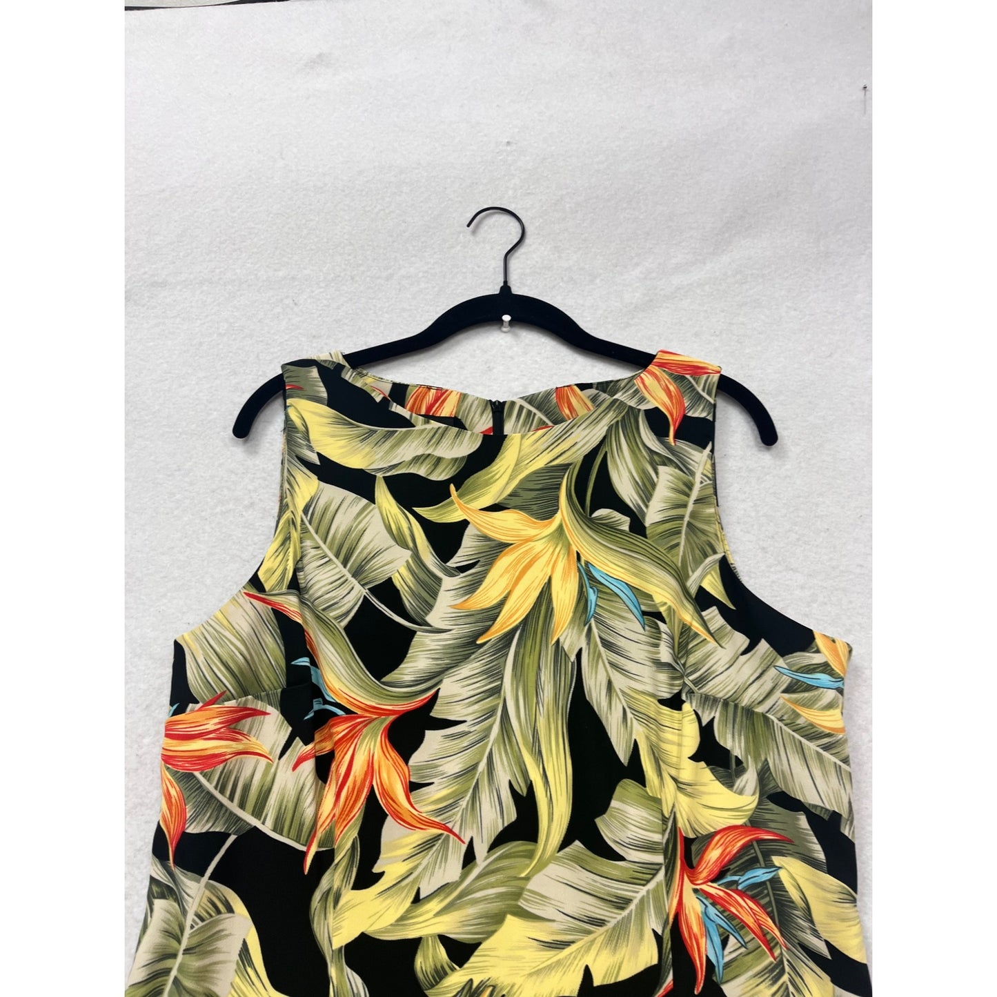 AGB Tropical Floral Sleeveless Dress Size 16 #295A