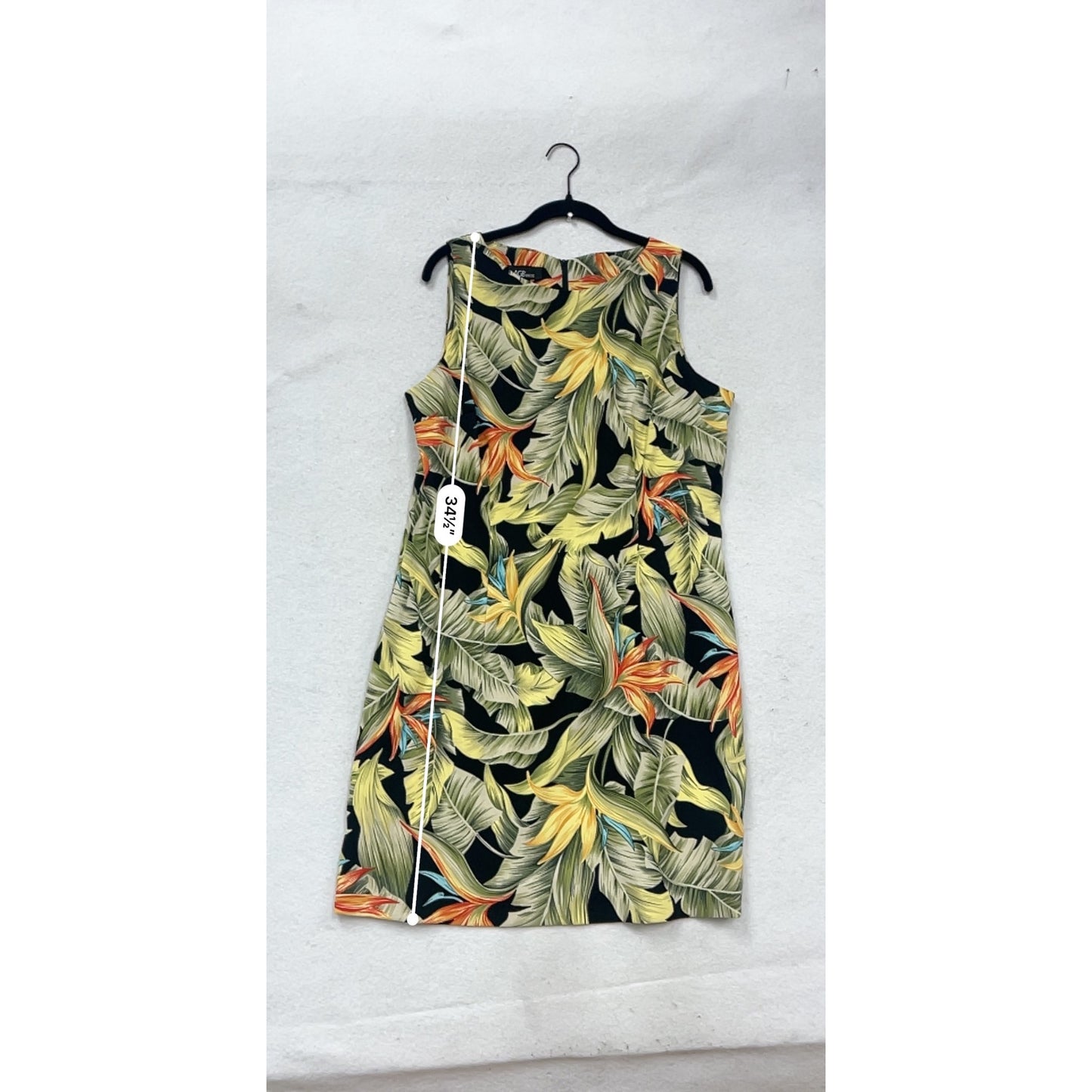 AGB Tropical Floral Sleeveless Dress Size 16 #295A