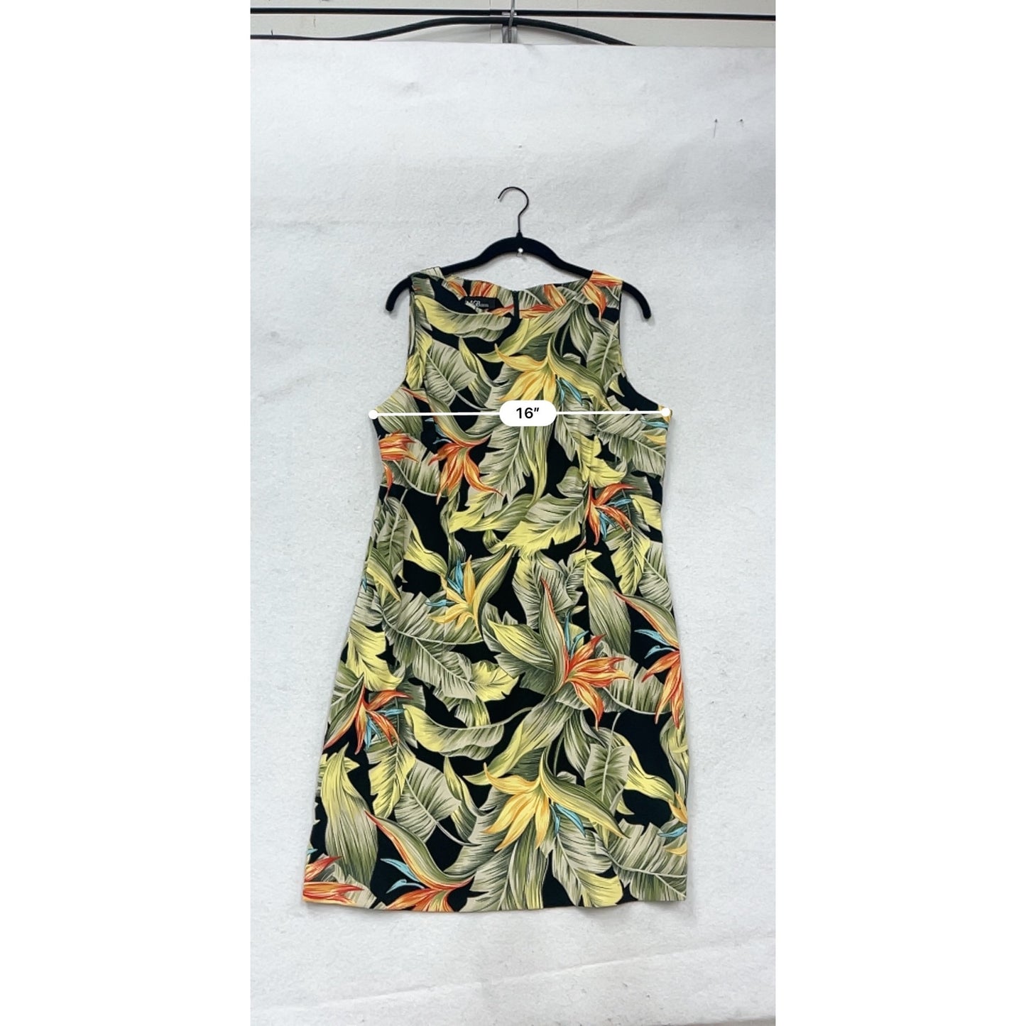 AGB Tropical Floral Sleeveless Dress Size 16 #295A