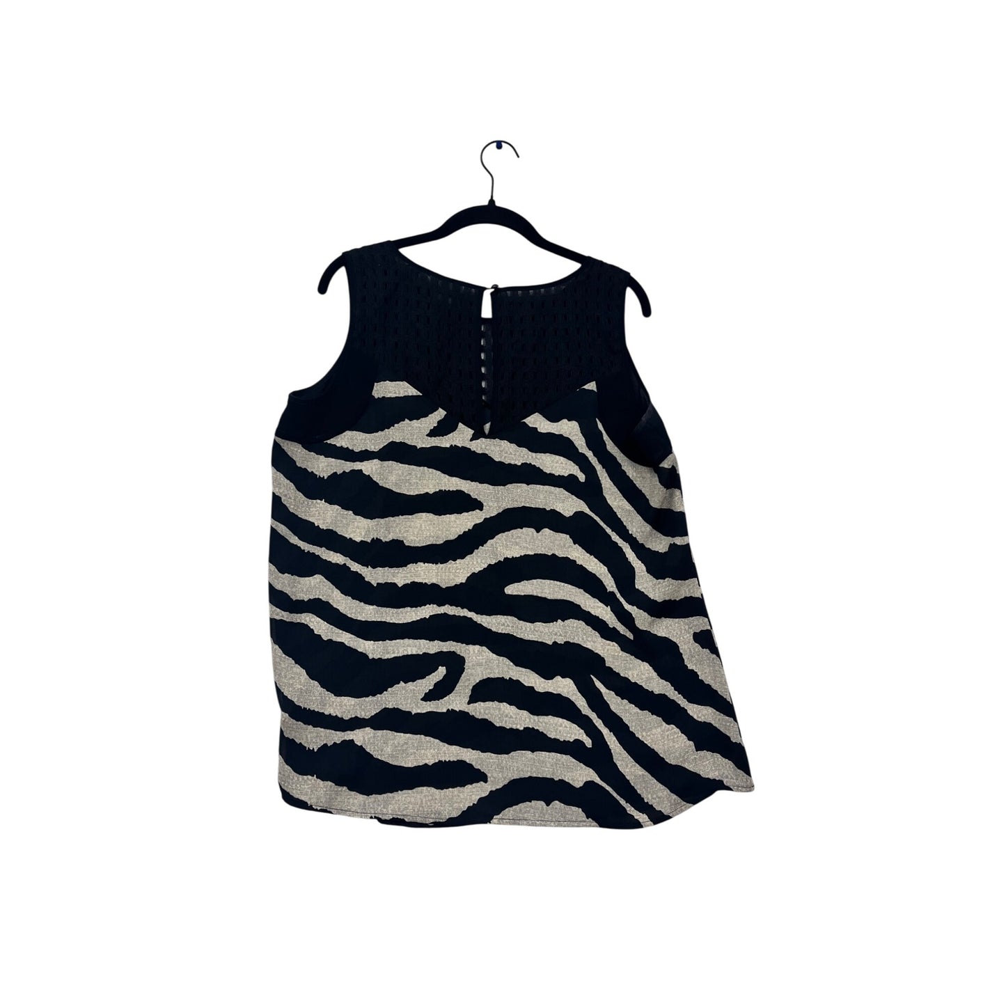 Cabi Zebra Print Sleeveless Blouse M #545A