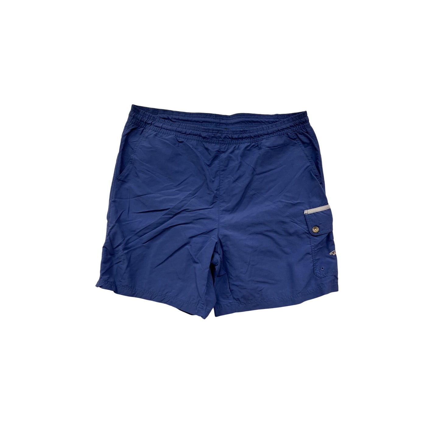 Greg Norman Mens Medium Blue Nylon/Polyester Cargo Swim Shorts #69A