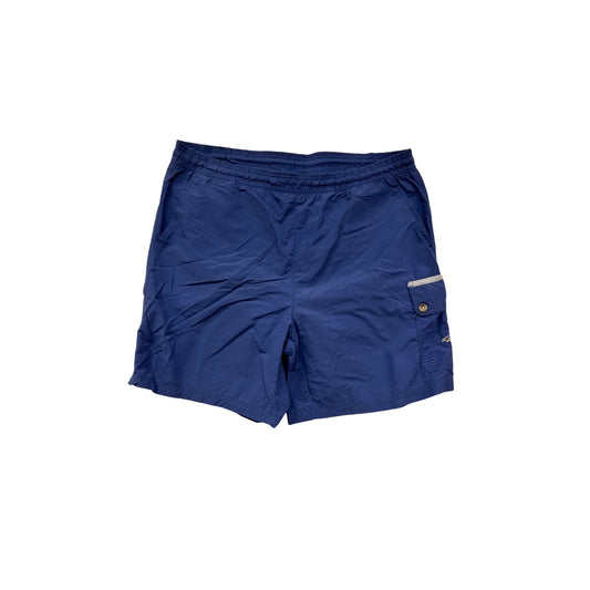 Greg Norman Mens Medium Blue Nylon/Polyester Cargo Swim Shorts #69A