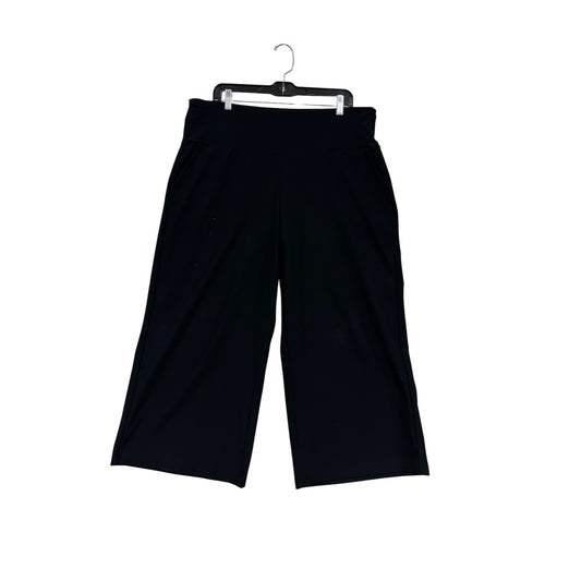 Black Wide-Leg Cropped Pants By MPG XXL #162A