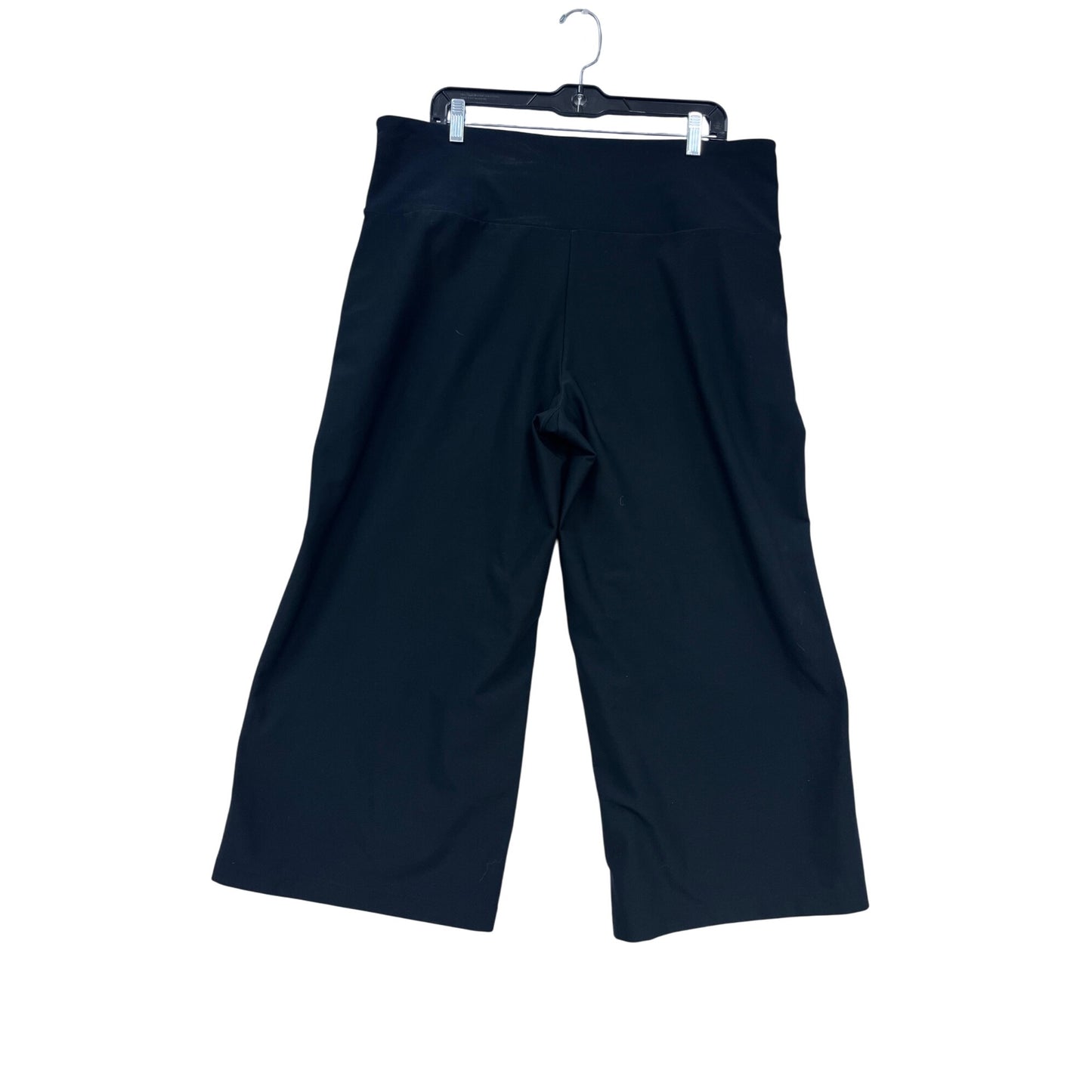 Black Wide-Leg Cropped Pants By MPG XXL #162A