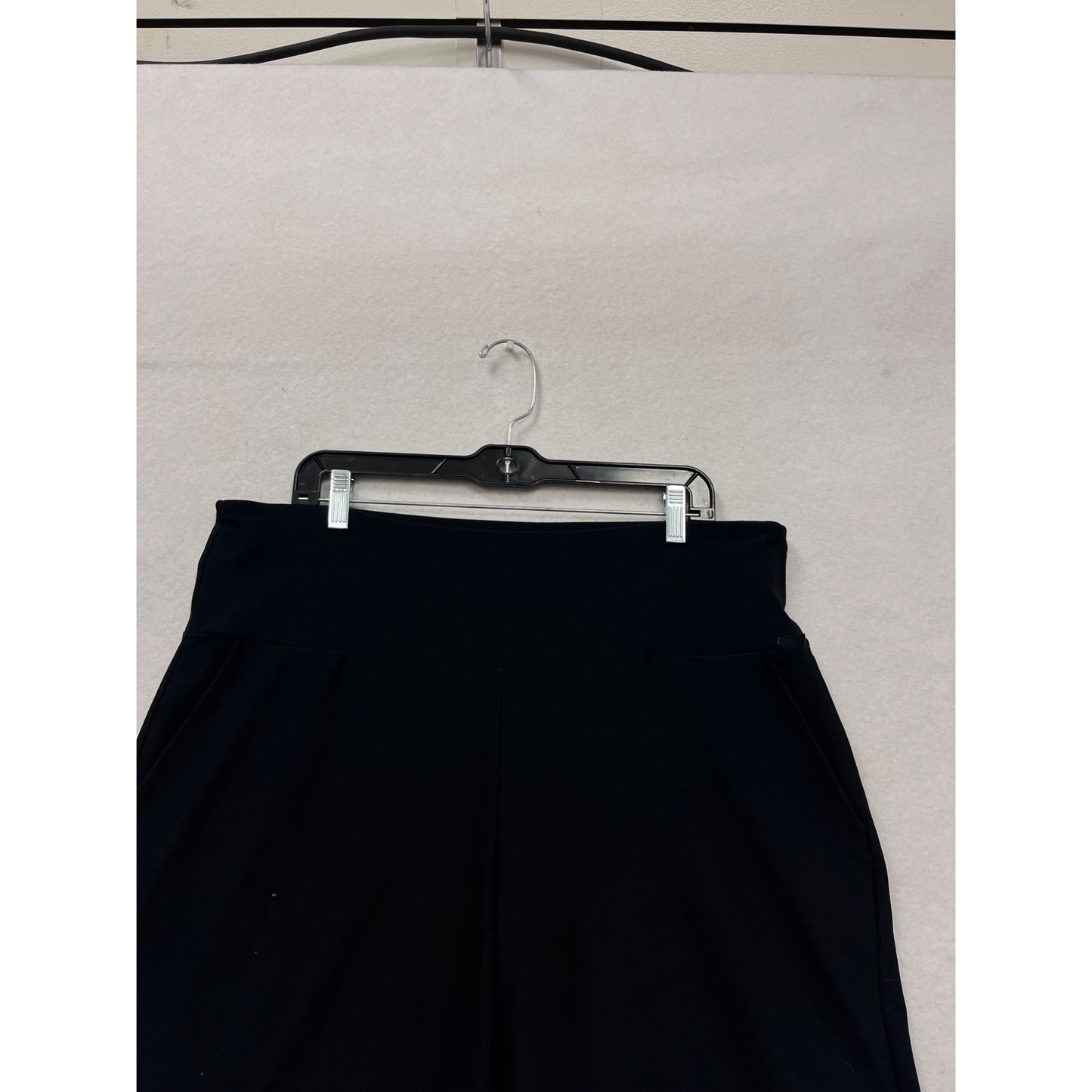 Black Wide-Leg Cropped Pants By MPG XXL #162A