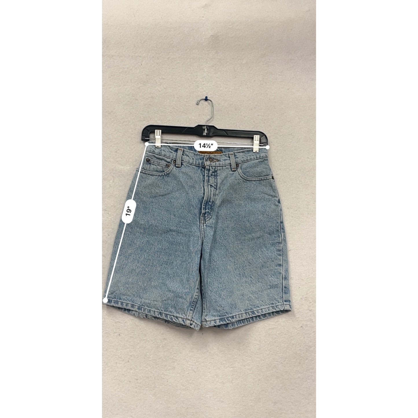 Anne Klein Denim High-Waisted Jean Shorts Size 4 Blue #450A