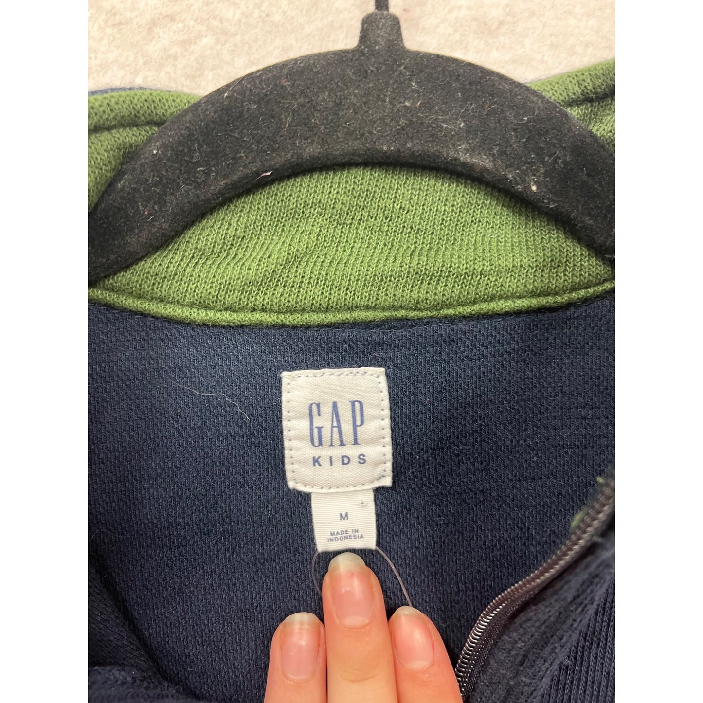 Gap Kids Half-Zip Navy Sweater 8/9Y #606A
