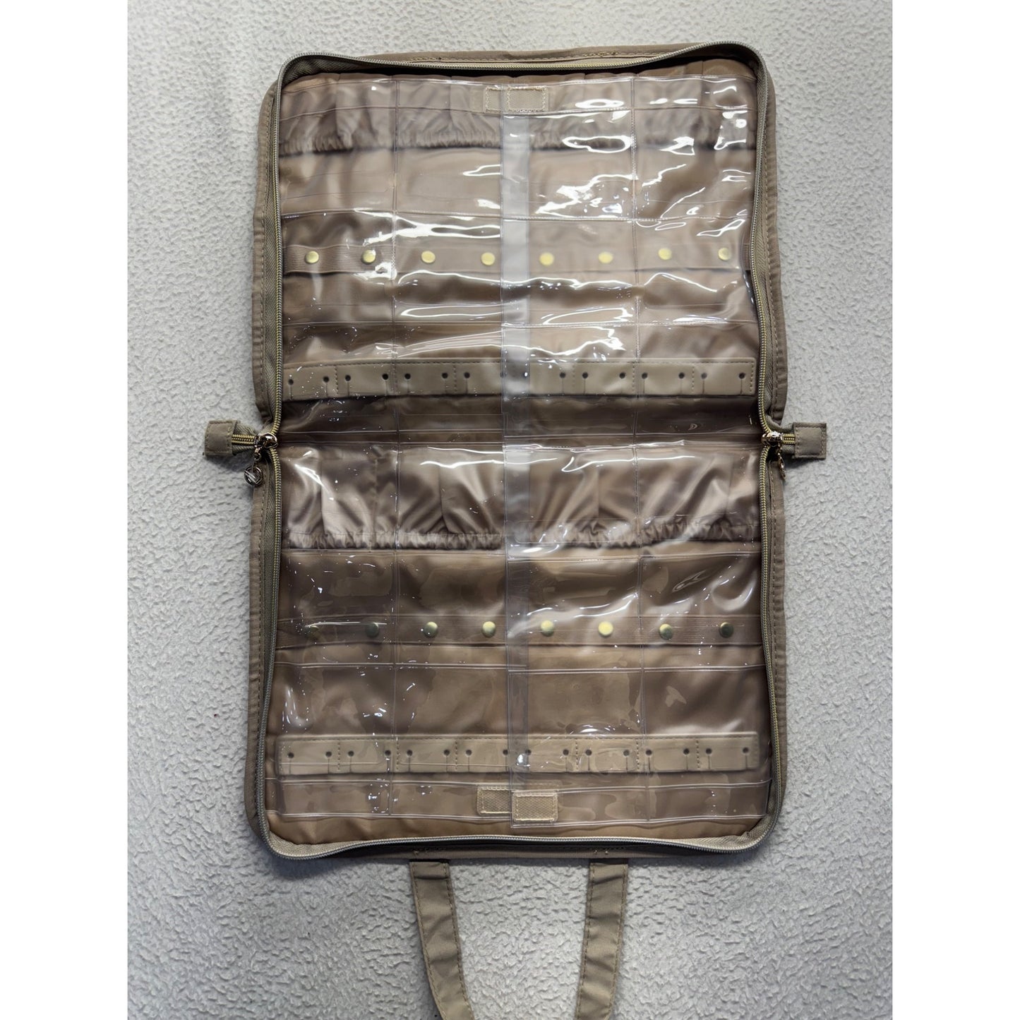 Bagsmart Quilted Jewelry Travel Organizer Bag With Handles 94B