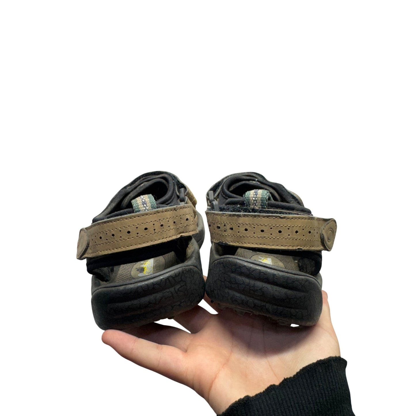 Roofox Mens Brown/Black Adjustable Strapped Sandals For Outdoor/Active Wear 400B