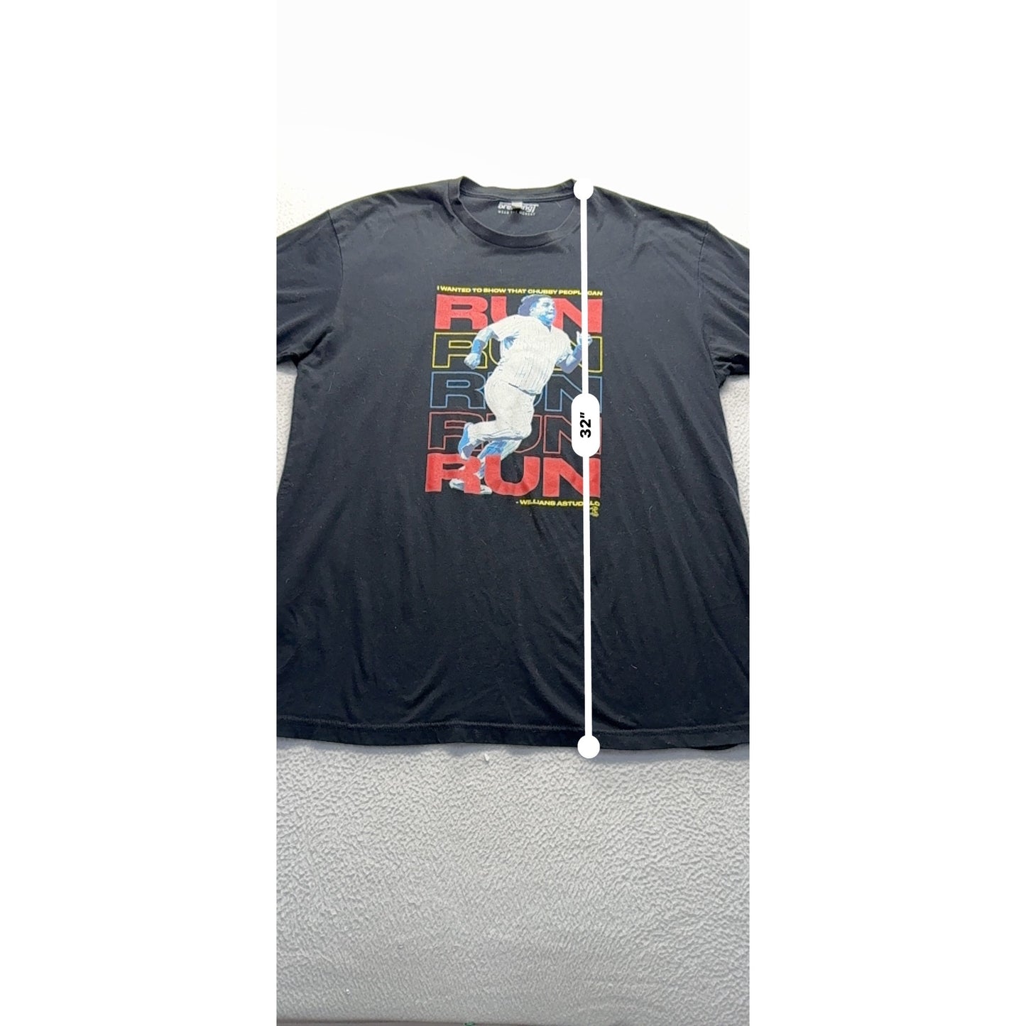 Minnesota Twins Willians Astudillo La Tortuga Run Graphic T-Shirt Black XL #9198