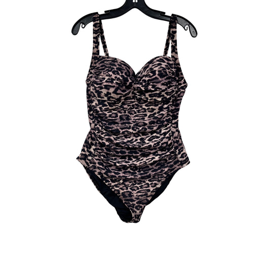 Bond-Eye Australia Leopard Print One-Piece Swimsuit Size 14 #8365